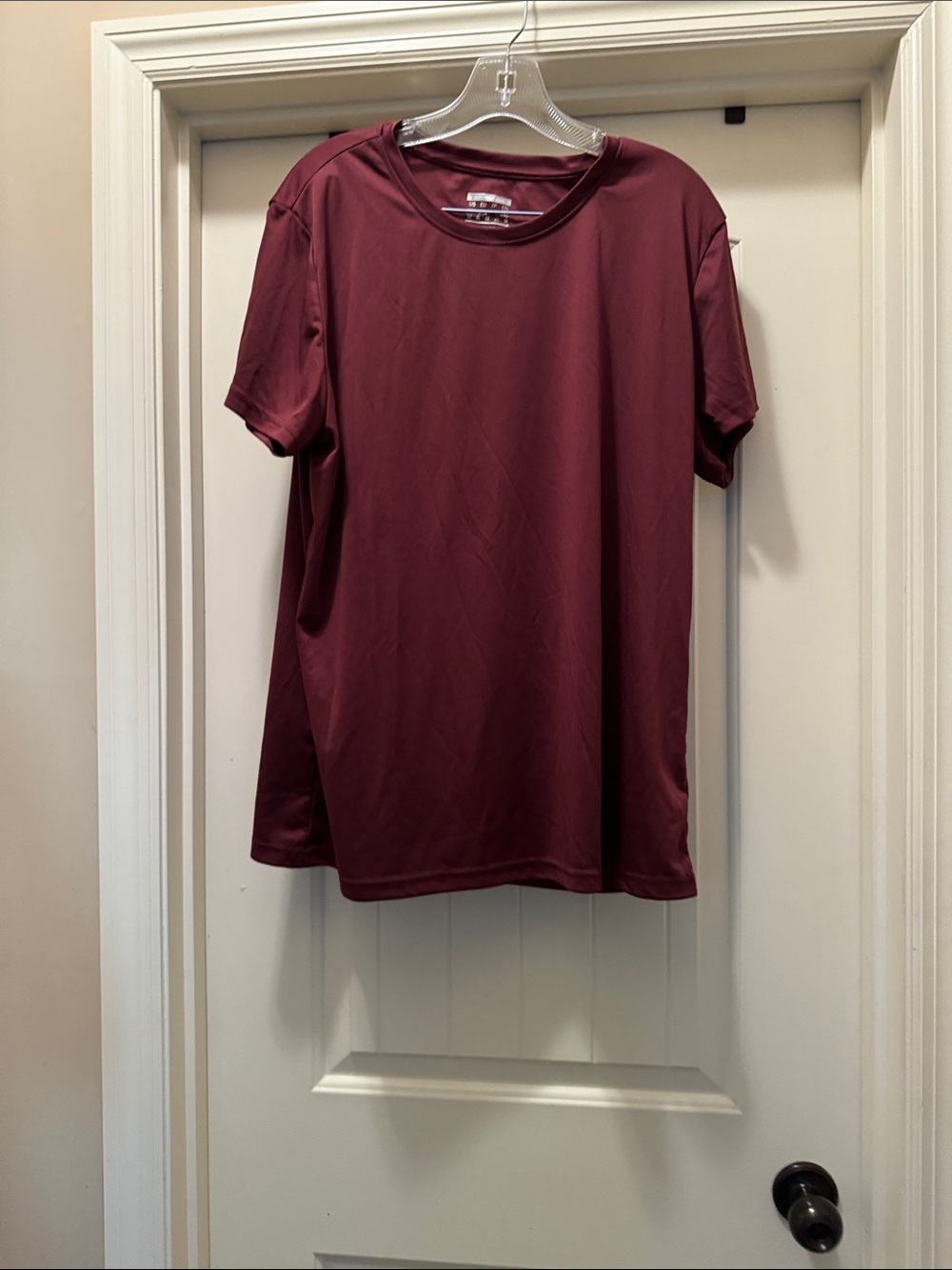 Women’s Performance Crew Neck Tee - Burgundy